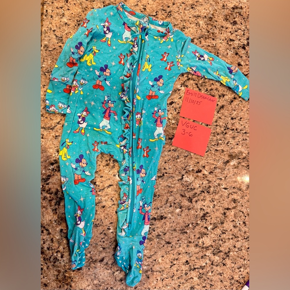 Posh Peanut Disney 100 Anniversary Ruffle Footie